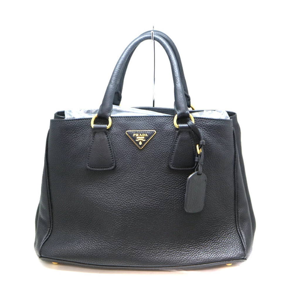 Prada Bag Handbag Shoulder Black Leather